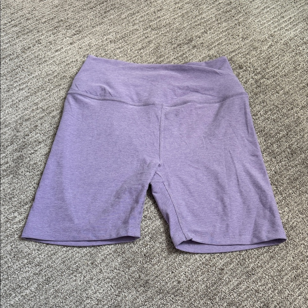 Beyond Yoga Lavender Cross-Over Bike Shorts